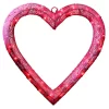 Buy ❤️ National Tree 15" Pink Pre-Lit Contemporary Heart Hanging Decor - Red LED Lights 🔔