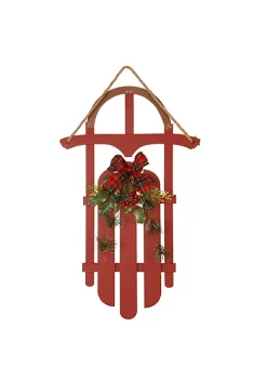 New 🔔 National Tree Red and Green Holiday Rectangular Wall Decor 21.75" x 13.5" ✨ -Cheap Waverly® Store Belk 2672