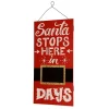 Top 10 👏 National Tree Red and White Santa Countdown Rectangular Wall Art Decor 22" x 11.25" 💯
