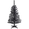 Top 10 🧨 National Tree 3' Medium Black Tinsel Artificial 🎅 Christmas Tree - Unlit 👍