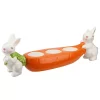 Cheap 😍 National Tree 11" White and Orange Carrot Shaped Egg Holder Easter Decor 🎉
