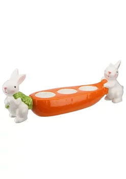 Cheap 😍 National Tree 11" White and Orange Carrot Shaped Egg Holder Easter Decor 🎉 -Cheap Waverly® Store Belk 2709