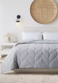 Outlet 🤩 Waverly® Antimicrobial Grey Down Alternative Comforter 🎁