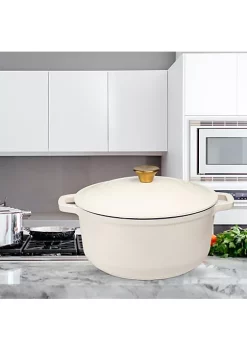 Flash Sale ⌛ Lexi Home Durable Cast Iron Dutch Oven - 6QT Casserole Pot in Cream Enamel ✨ 9 Flash Sale ⌛ Lexi Home Durable Cast Iron Dutch Oven - 6QT Casserole Pot in Cream Enamel ✨ -Cheap Waverly® Store Belk 881