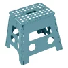 Coupon ⭐ Lexi Home Foldable Space Saving Step Stool 12" inch - Teal ⌛