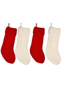 Hot Sale ๐ Lexi Home Large ๐ Christmas Holiday Stockings - Set of 4 Assorted Cable Knit Stockings โค๏ธ 9 Hot Sale ๐ Lexi Home Large ๐ Christmas Holiday Stockings - Set of 4 Assorted Cable Knit Stockings โค๏ธ -Cheap Waverlyยฎ Store Belk 901