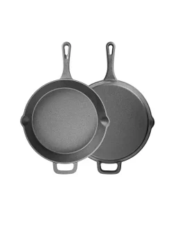 Wholesale ⌛ Lexi Home Durable Pre Seasoned Cast Iron Frying Pan Set of 3 (6, 8 & 10 inches) 😍 -Cheap Waverly® Store Belk 929