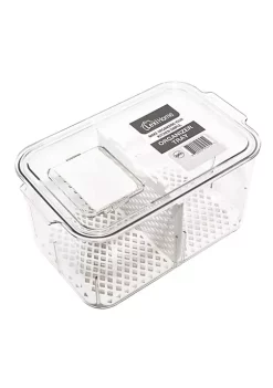 Hot Sale 🥰 Lexi Home Eco Conscious Clear Acrylic Fridge and Cabinet Vented Veggie Organizers Set of 4 🌟 -Cheap Waverly® Store Belk 943